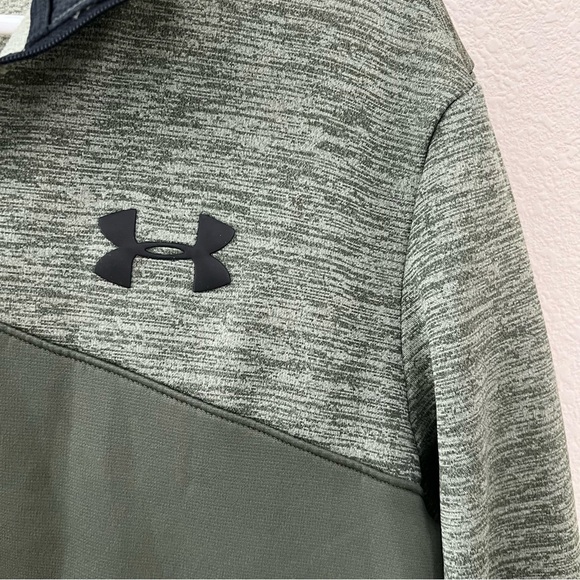 Under Armour Women's Coldgear 1/4 Zip Pullover Loose Green M - Picture 5 of 5